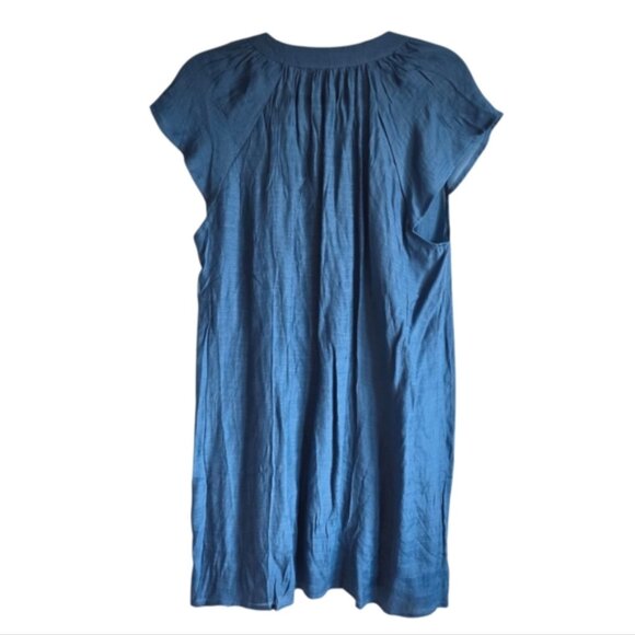 Cupshe Blue Relaxed Tunic Swim Coverup Sz Medium NEW - Picture 5 of 13